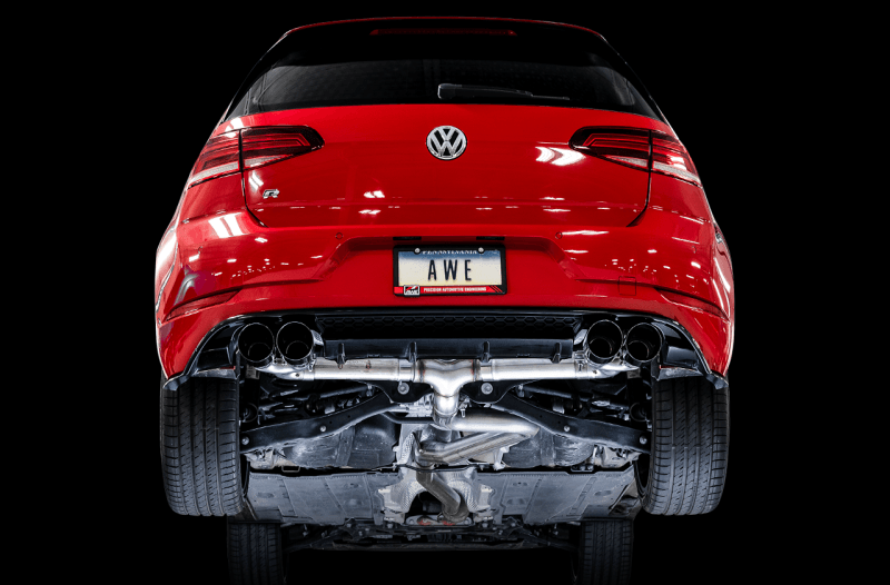 AWE Tuning 15-17 Volkswagen Golf R MK7 Track Edition Exhaust - Diamond Black Tips (102mm) - Siegewerks