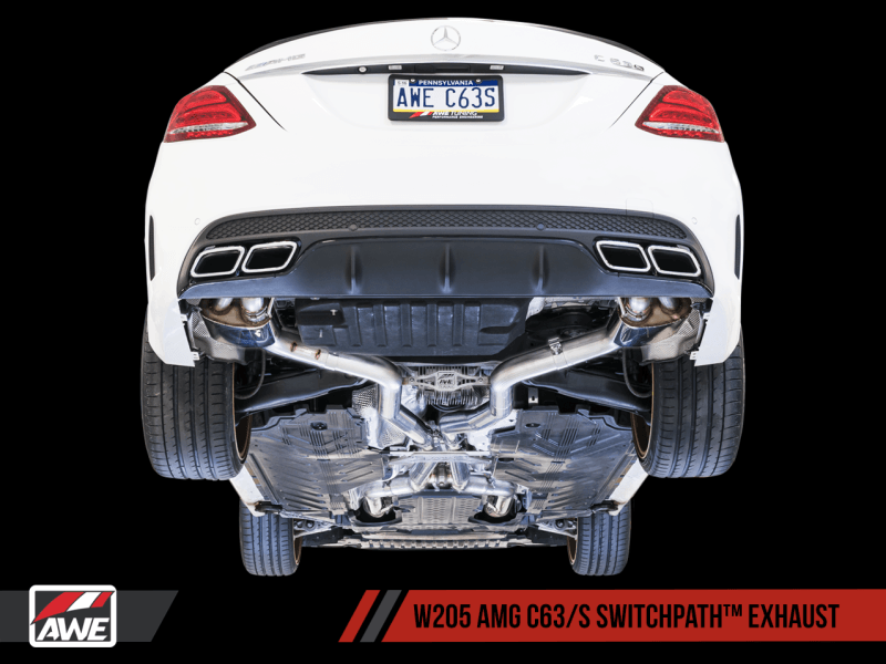 AWE Tuning Mercedes-Benz W205 AMG C63/S Sedan SwitchPath Exhaust System - for DPE Cars - Siegewerks