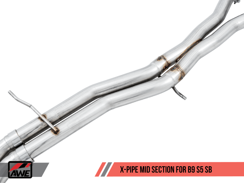 AWE Tuning Audi B9 S5 Sportback SwitchPath Exhaust - Non-Resonated (Black 90mm Tips) - Siegewerks