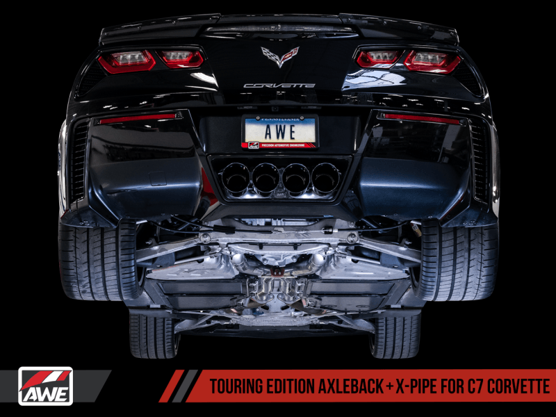 AWE Tuning 14-19 Chevy Corvette C7 Z06/ZR1 Touring Edition Axle-Back Exhaust w/Black Tips - Siegewerks