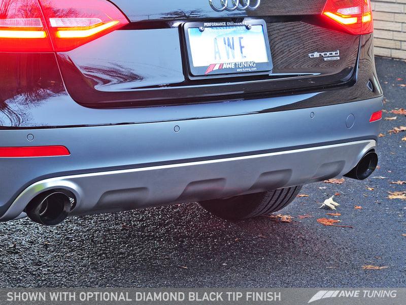 AWE Tuning Audi B8.5 All Road Touring Edition Exhaust - Dual Outlet Diamond Black Tips - Siegewerks