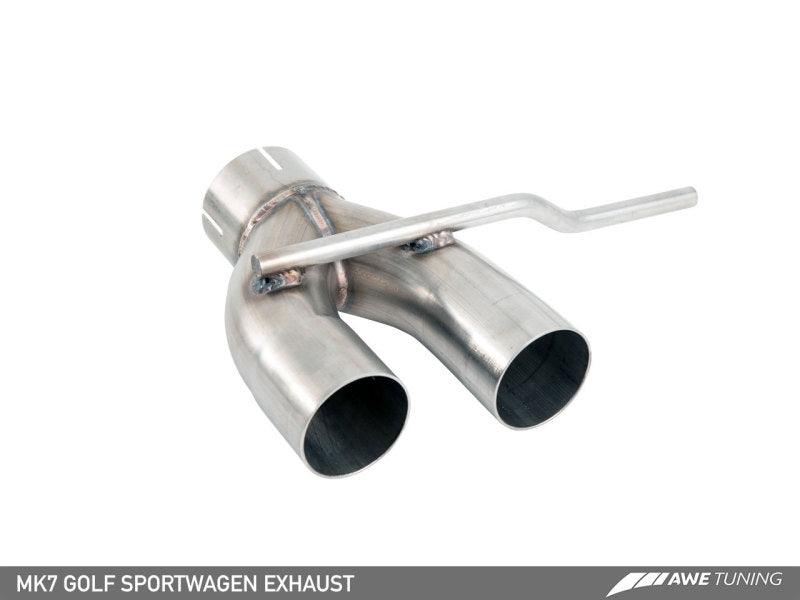 AWE Tuning VW MK7 Golf SportWagen Track Edition Exhaust w/Chrome Silver Tips (90mm) - Siegewerks