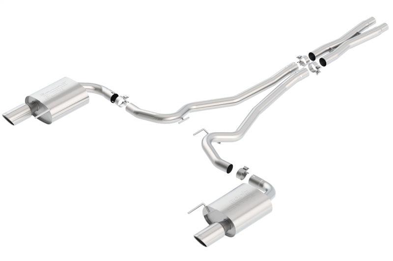 Borla S-Type Cat-Back 15-17 Ford Mustang GT 5.0L V8 MT/AT 2.5in pipe 4in tip - Siegewerks