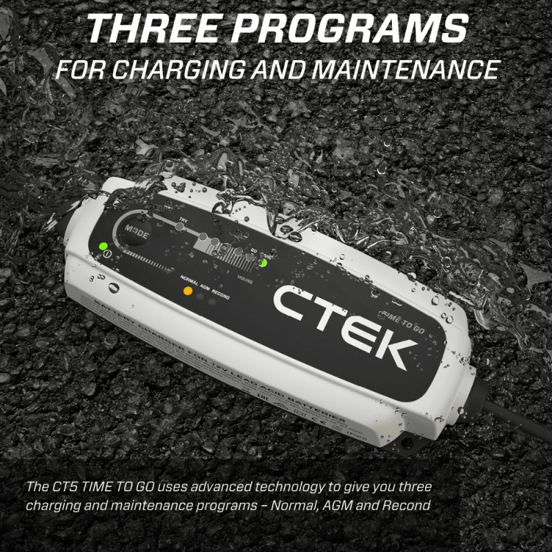 CTEK Battery Charger - CT5 Time To Go - 4.3A - Siegewerks