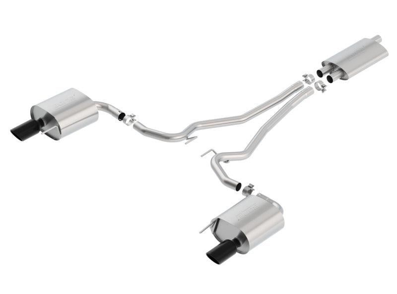 Borla 15-17 Ford Mustang EcoBoost 2.3L EC-Type Cat Back Single Round 4.0in OD 9.5in L Tips Exhaust - Siegewerks