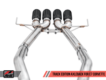 Load image into Gallery viewer, AWE Tuning 14-19 Chevy Corvette C7 Z06/ZR1 Track Edition Axle-Back Exhaust w/Black Tips - Siegewerks