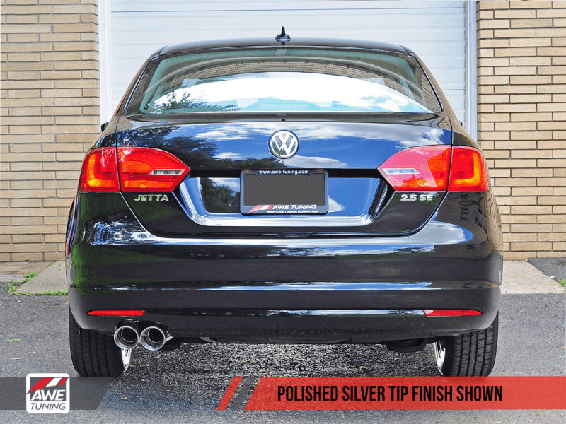 AWE Tuning Mk6 Jetta 2.5L Touring Edition Exhaust - Polished Silver Tips - Siegewerks