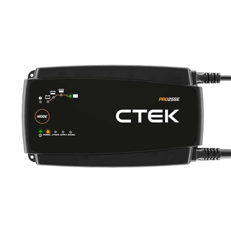 CTEK PRO25SE Battery Charger - 50-60 Hz - 12V - 19.6ft Extended Charging Cable - Siegewerks