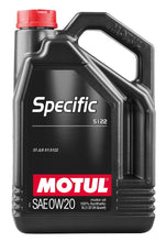 Load image into Gallery viewer, Motul 5L OEM Synthetic Engine Oil ACEA A1/B1 Specific 5122 0W20 - Siegewerks