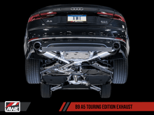 Load image into Gallery viewer, AWE Tuning Audi B9 A5 Touring Edition Exhaust Dual Outlet - Chrome Silver Tips (Includes DP) - Siegewerks