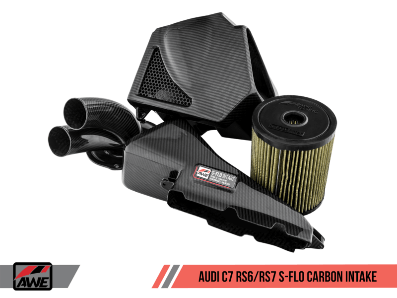 AWE Tuning Audi C7 RS6 / RS7 4.0T S-FLO Carbon Intake V2 - Siegewerks