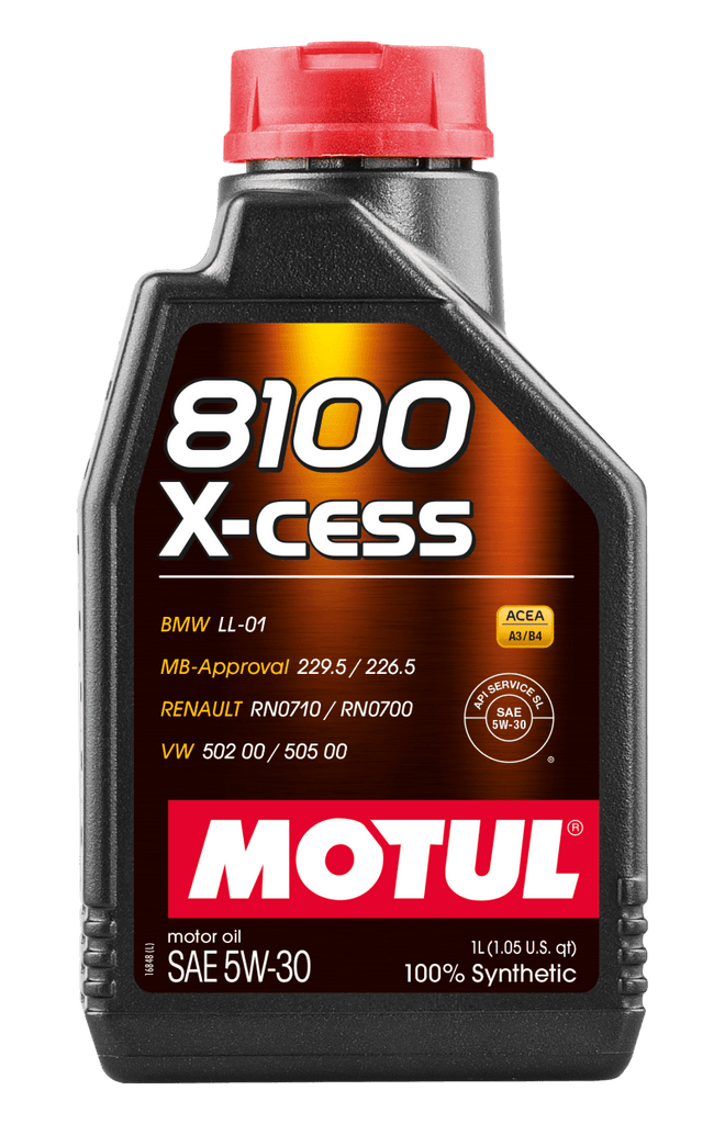 Motul Synthetic Engine Oil 8100 5W30 X-CESS 1L - Siegewerks