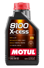 Load image into Gallery viewer, Motul Synthetic Engine Oil 8100 5W30 X-CESS 1L - Siegewerks