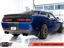 Load image into Gallery viewer, AWE Tuning 2017+ Dodge Challenger 5.7L Track Edition Exhaust - Diamond Black Quad Tips - Siegewerks