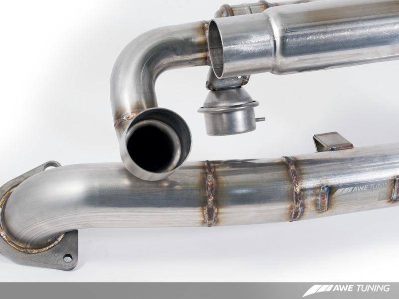 AWE Tuning Porsche 991 SwitchPath Exhaust for Non-PSE Cars Chrome Silver Tips - Siegewerks
