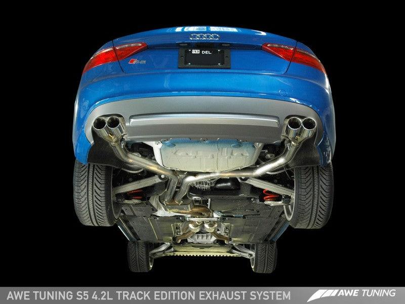 AWE Tuning Audi B8 S5 4.2L Track Edition Exhaust System - Diamond Black Tips - Siegewerks