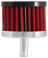 Load image into Gallery viewer, K&amp;N Steel Base Crankcase Vent Filter 0.375in Vent OD x 2in OD x 1.5in Height