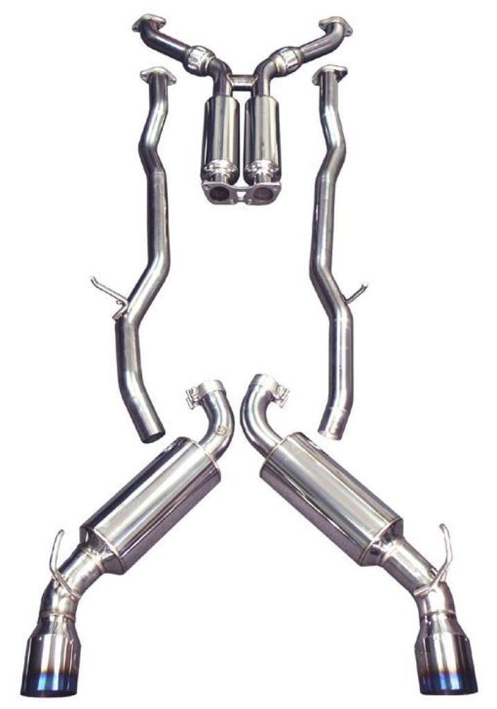 Injen 09-20 Nissan 370Z Dual 60mm SS Cat-Back Exhaust w/ Built In Resonated X-Pipe