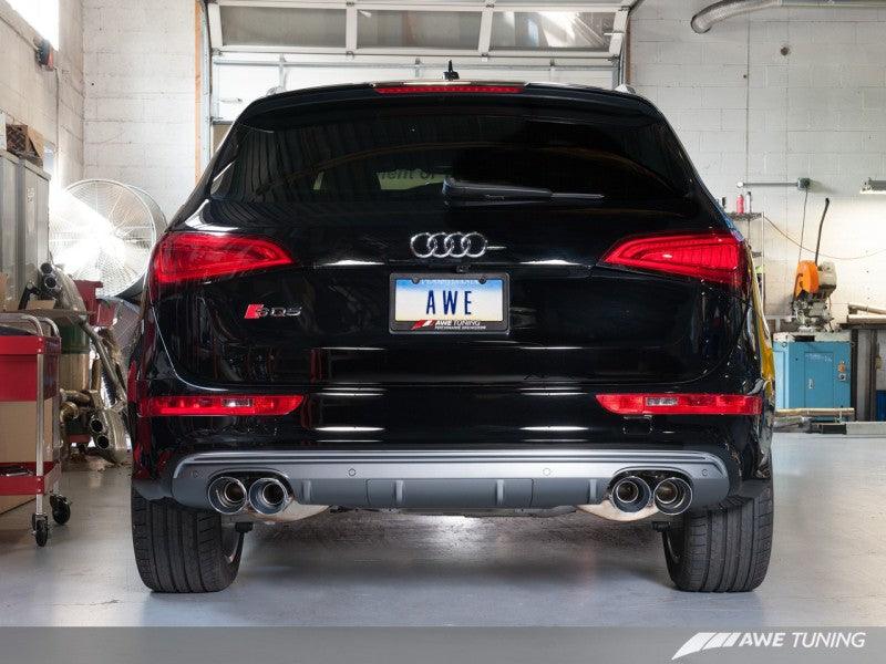 AWE Tuning Audi 8R SQ5 Touring Edition Exhaust - Quad Outlet Diamond Black Tips - Siegewerks