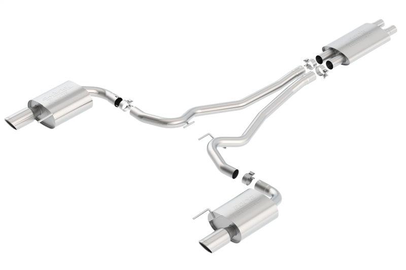 Borla Touring Cat-Back 15 Ford Mustang GT 5.0L V8 MT/AT 2.5in pipe 4in tip - Siegewerks