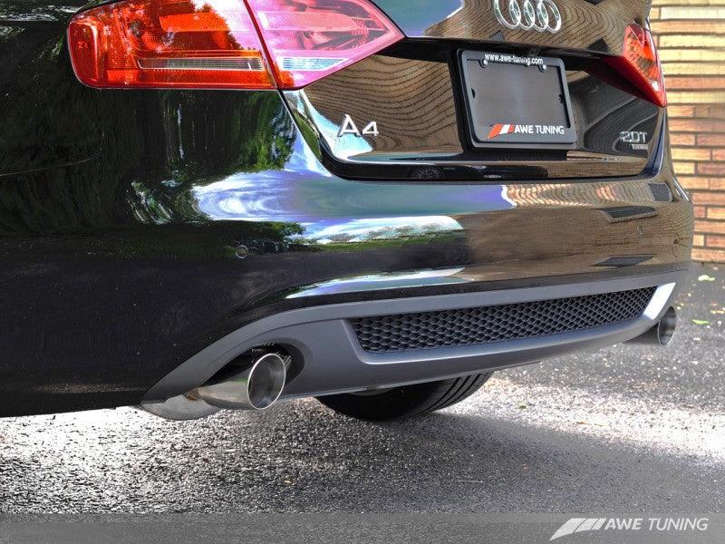 AWE Tuning Audi B8 A4 Touring Edition Exhaust - Dual Outlet Diamond Black Tips - Siegewerks