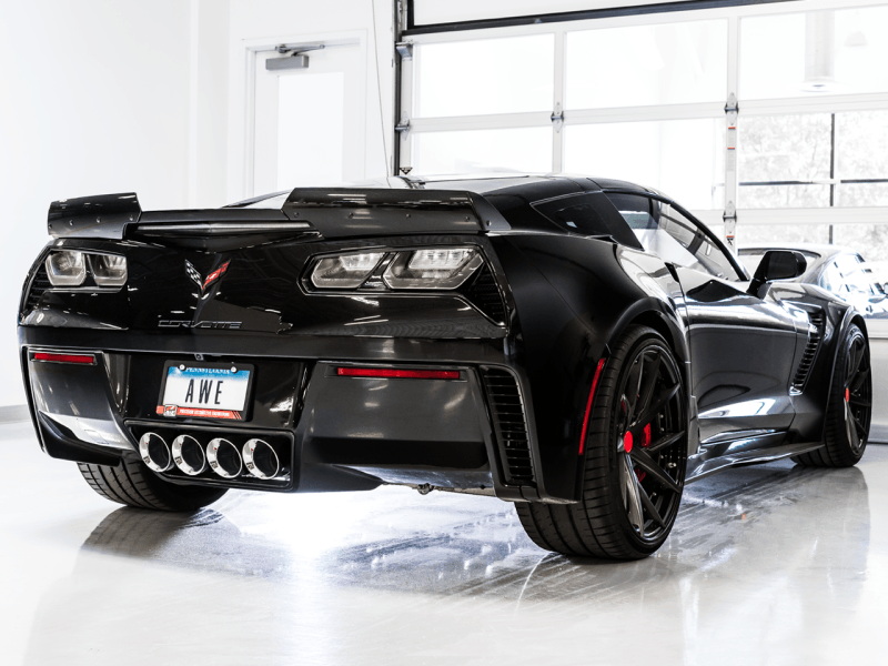 AWE Tuning 14-19 Chevy Corvette C7 Z06/ZR1 (w/o AFM) Touring Edition Axle-Back Exhaust w/Chrome Tips - Siegewerks