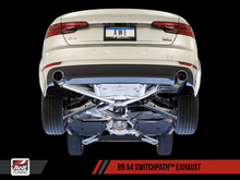 Load image into Gallery viewer, AWE Tuning Audi B9 A4 SwitchPath Exhaust Dual Outlet - Diamond Black Tips (Includes DP and Remote) - Siegewerks