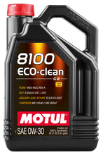 Load image into Gallery viewer, Motul 5L Synthetic Engine Oil 8100 0W30 4x5L ECO-CLEAN ACEA C2 API SM ST.JLR 03.5007 - Siegewerks