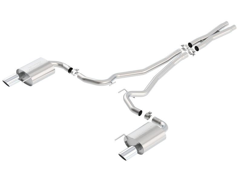 Borla S-Type Cat-Back 15-17 Ford Mustang GT 5.0L V8 MT/AT 2.5in pipe 4in tip - Siegewerks