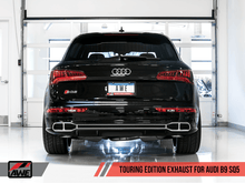 Load image into Gallery viewer, AWE Tuning Audi B9 SQ5 Resonated Touring Edition Cat-Back Exhaust - No Tips (Turn Downs) - Siegewerks