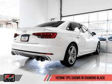 Load image into Gallery viewer, AWE Tuning Audi B9 S4 Track Edition Exhaust - Non-Resonated (Black 102mm Tips) - Siegewerks